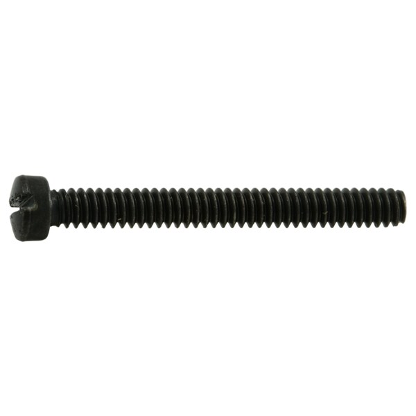 Midwest Fastener #4-40 x 1 in Slotted Fillister Machine Screw, Black Oxide Steel, 6 PK 32908 - main